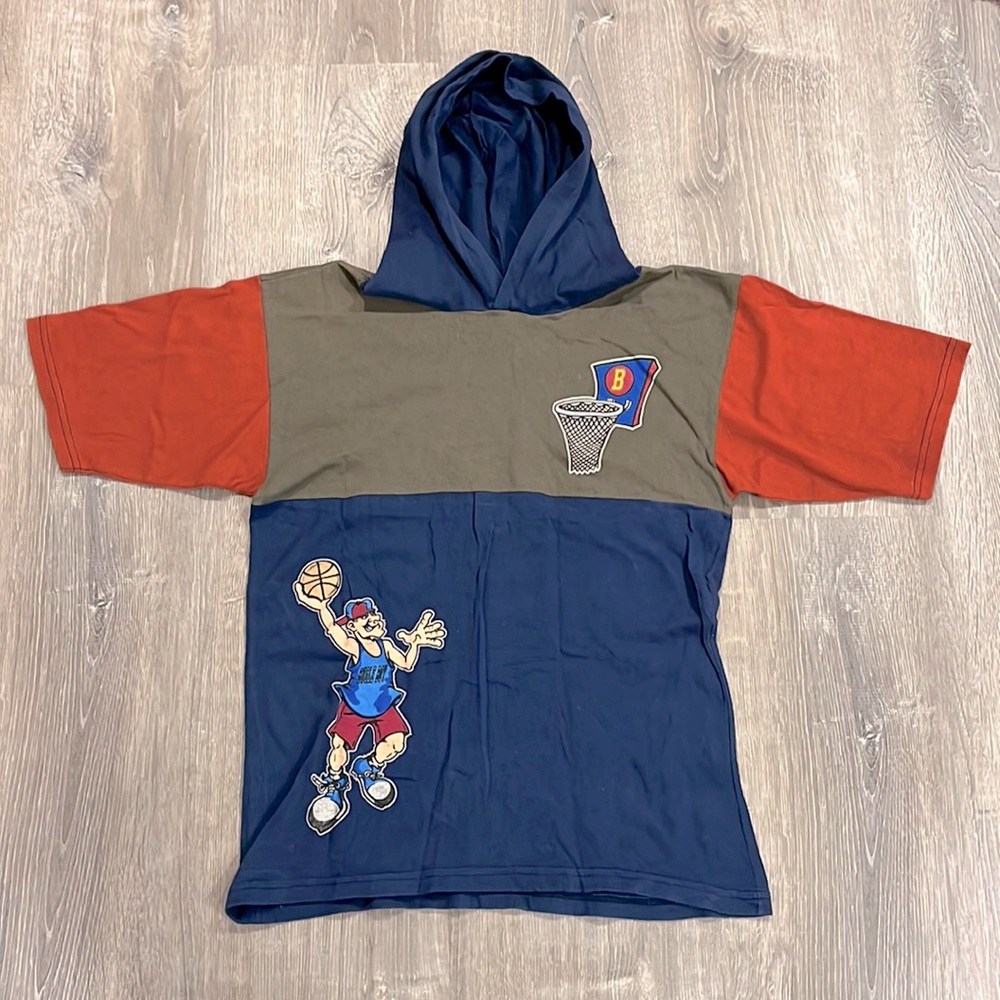 90’s Vintage Bugle Boy Hoodie T Shirt Basketball Graphics
